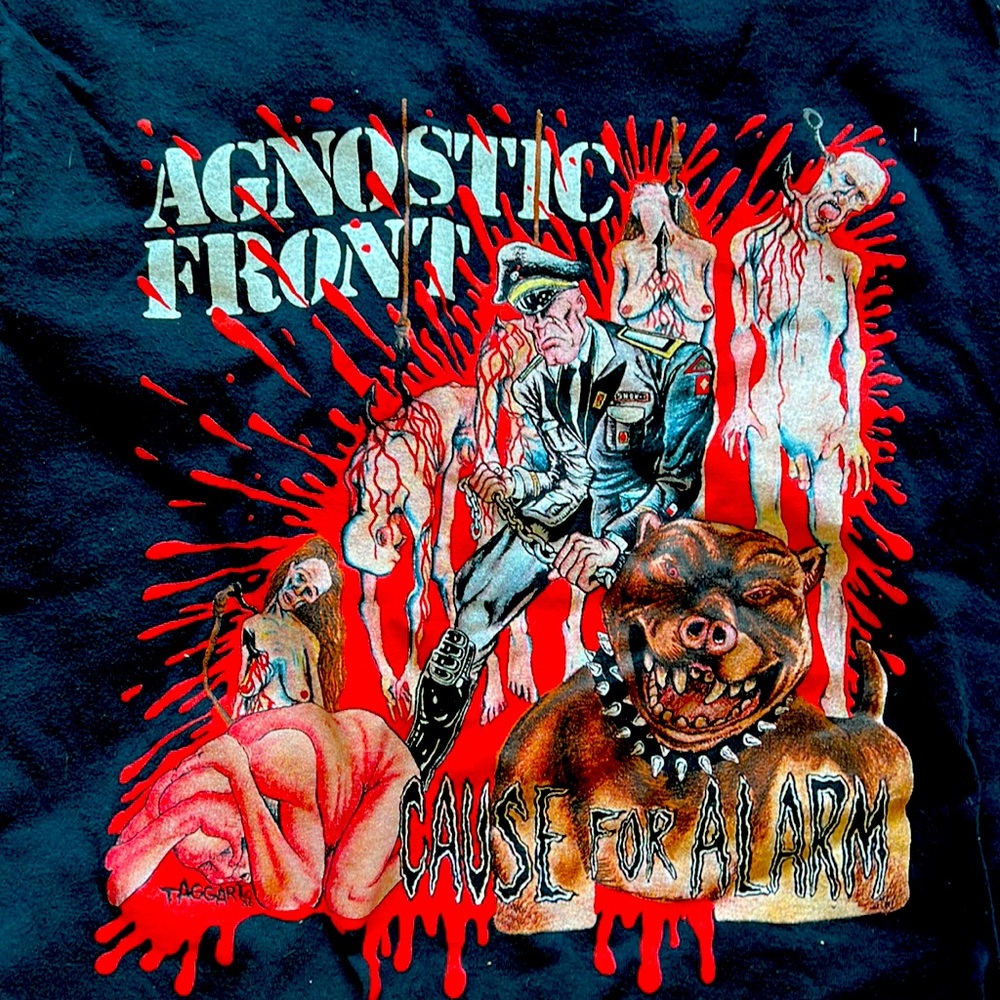 Agnostic Front Cause For Alarm reprint shirt size small sean taggart